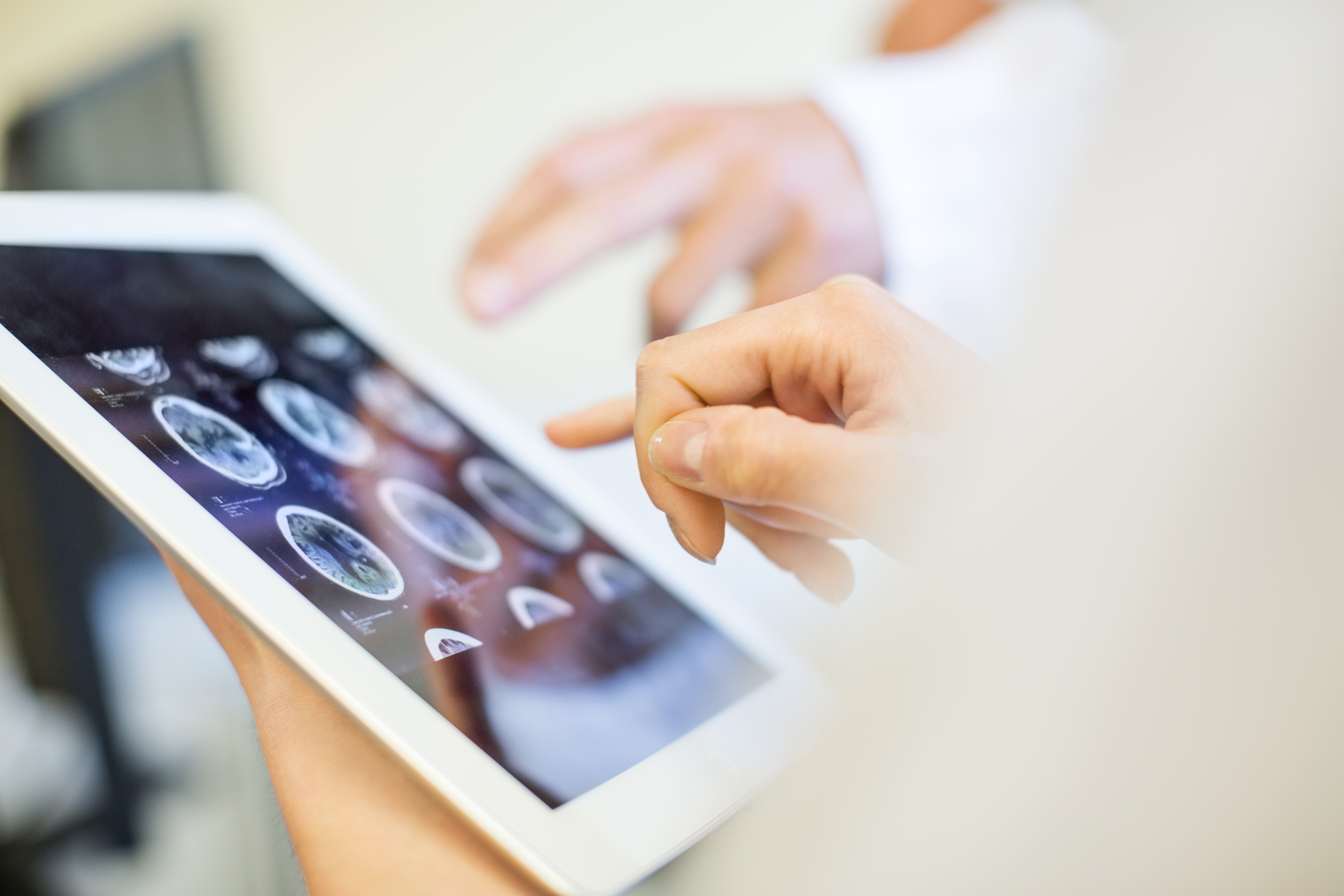 Ipad being used by scientists