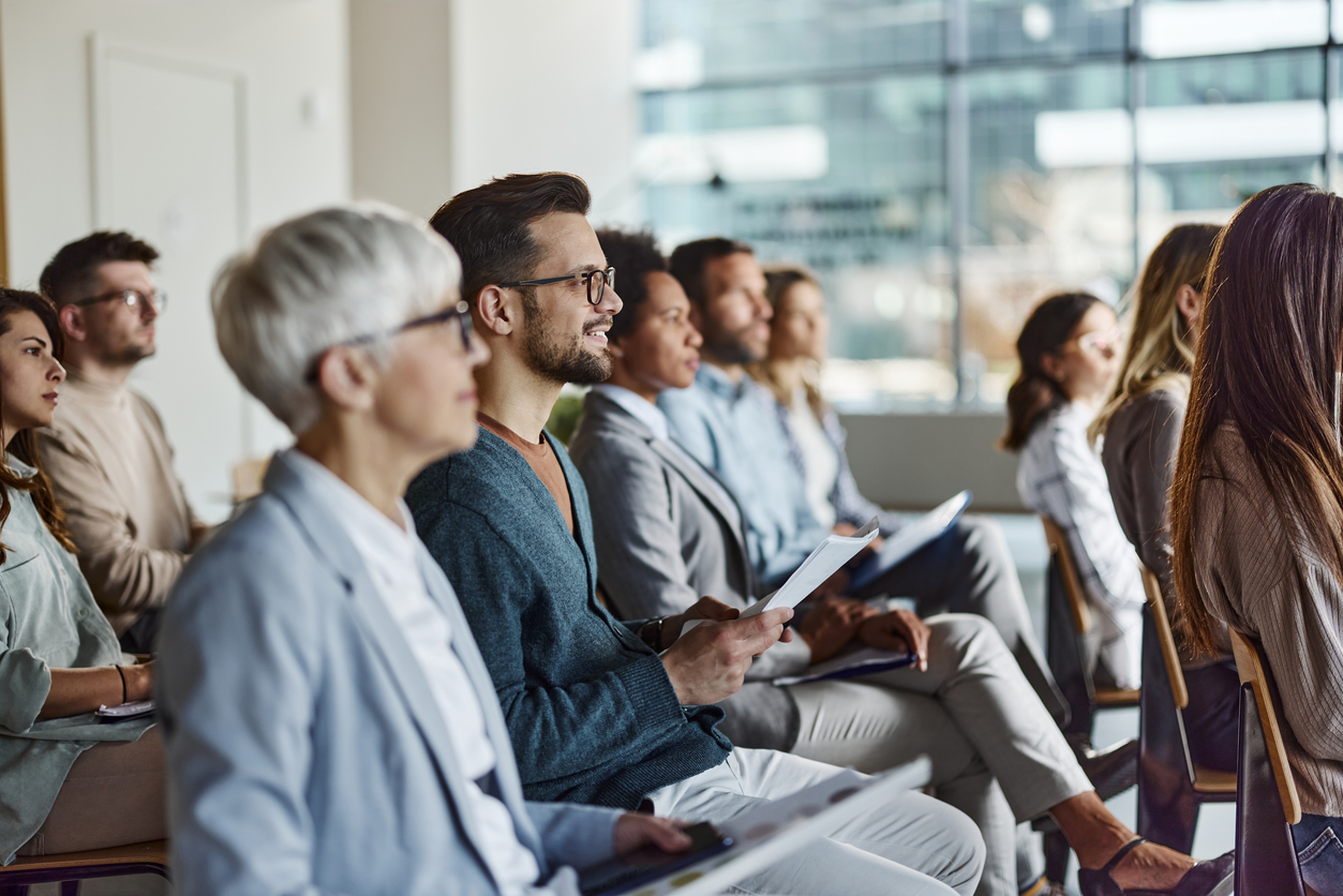 People at a conference