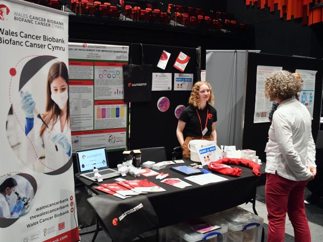 Wales cancer blood bank stand - Wales Cancer Research Conference 2024