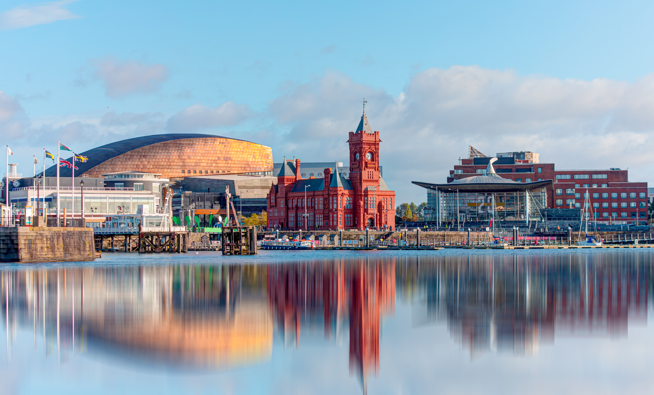 Shot of cardiff bay 