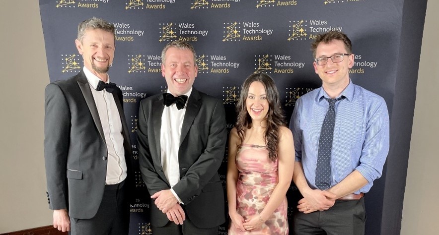 The CanSense team at the Wales Technology Awards