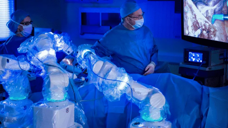Robotic Surgery In Progress